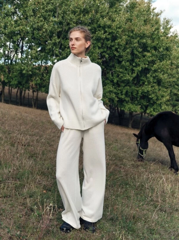 PREMIUM WOOL WIDE LEG pants