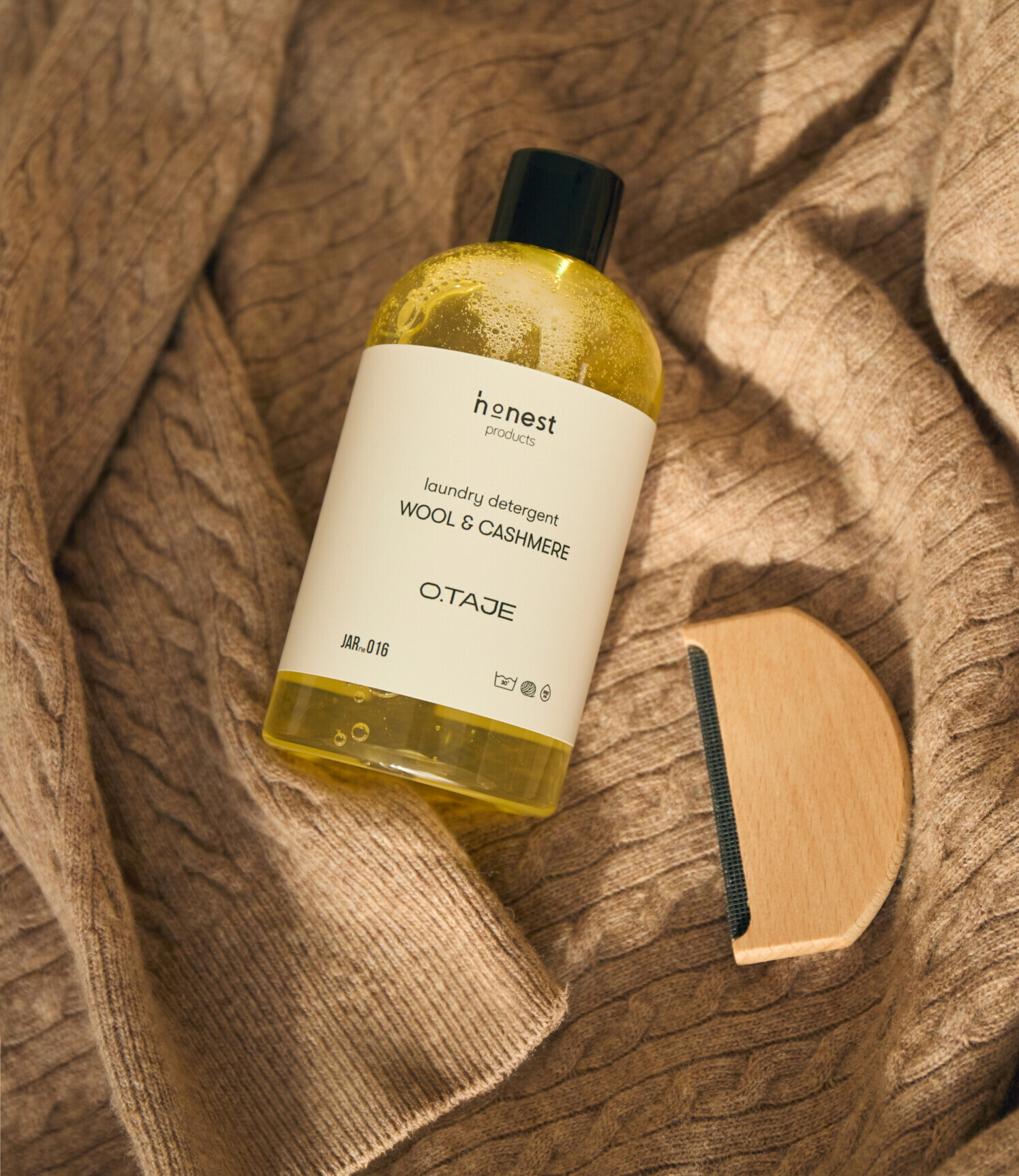 Гель для прання вовни та кашеміру JAR for home №016 + Гребінець для видалення ковтунців