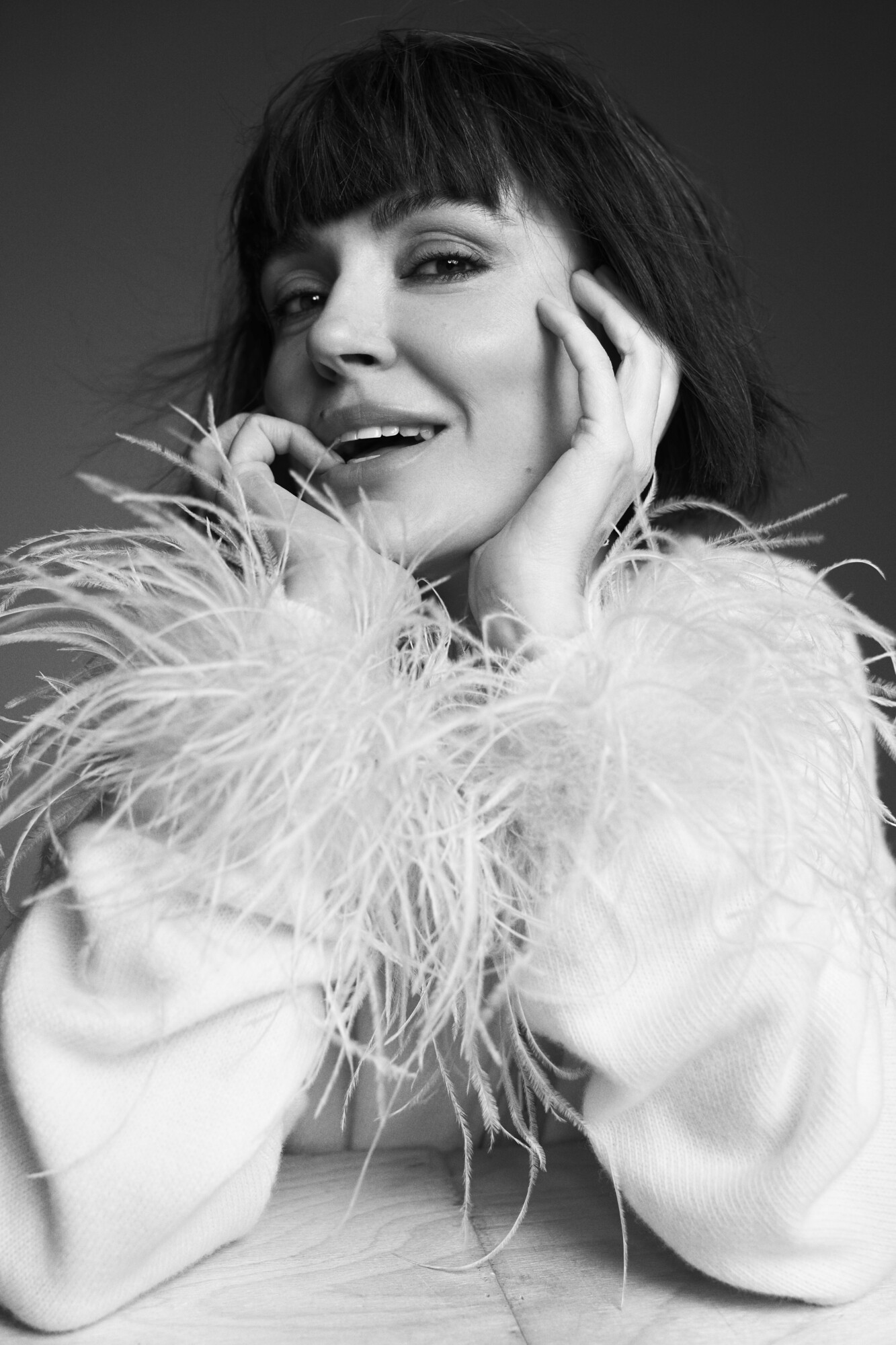 Кардиган з пір'ям O.TAJE x O.KONOVA